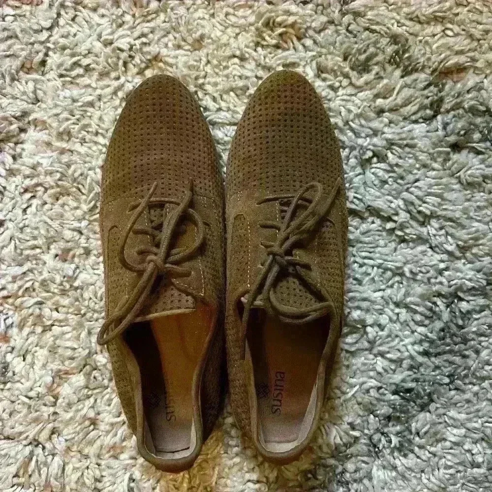 SUSINA suede loafers size 8